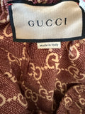 Gucci GG Silk Twill Logo Shorts sz Sm
