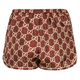 Gucci GG Silk Twill Logo Shorts sz Sm