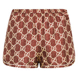 Gucci GG Silk Twill Logo Shorts sz Sm