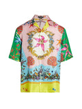 Versace Tresor De La Mer Silk Camp Shirt Sz XL
