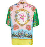 Versace Tresor De La Mer Silk Camp Shirt Sz XL