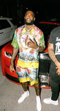 Versace Tresor De La Mer Silk Camp Shorts Sz 54