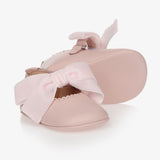 Iceland’s Pink Leather Baby Shoes by Children’s Classics Sz 19