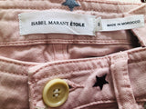 Isabel Marant Pink Star Denim Jacket & Shorts Set Sz XS