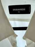 Dsquared2 Hibiscus White Button Down Slim Shirt Sz 50