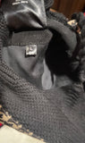 Gucci Houndstooth Hat w/Ear Flaps Tassels Sz L 59