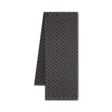 Louis Vuitton Gray Monogram Wool Scarf