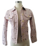 Isabel Marant Pink Star Denim Jacket & Shorts Set Sz XS