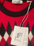 Valentino Argyle Sweater Sz XL