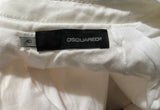 Dsquared2 White Denim Jacket Sz 40