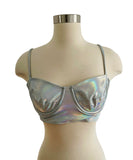 Norma Kamali Hologram Bra Sz Med