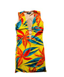 Louisa Ballou Tropical Ring Dress Sz Sm