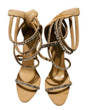Giuseppe Zanotti Nude Crystal Coline JLO Heels Sz 38