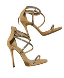 Giuseppe Zanotti Nude Crystal Coline JLO Heels Sz 38