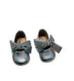 Iceland’s Silver Leather Baby Shoes by Children’s Classics Sz 18