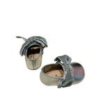 Iceland’s Silver Leather Baby Shoes by Children’s Classics Sz 18