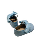 Iceland’s Blue Leather Baby Shoes by Children’s Classics Sz 19