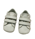 Gucci Ace White Leather Newborn Strap Sneakers Sz 17