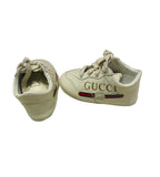 Gucci Rhyton Leather Laced Logo Sneakers Sz 19