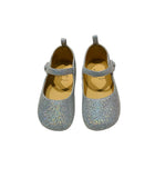 Iceland’s Christian Louboutin Glitter Leather Flats Sz 20