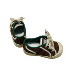 Gucci 1977 Tennis Laced Logo Sneakers Sz 21