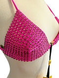 Dundas Lu Lu Pink Crystal AREA Bra Sz 38