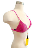 Dundas Lu Lu Pink Crystal AREA Bra Sz 38