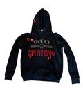 Gucci Hooded Spiritismo Bejewelled Sweatshirt sz sm