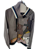 Dolce & Gabbana K-Way Dogs Reversible Nylon Jacket Sz XL