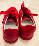 Versace Red Leather Low Martin Sneakers Sz 12/45