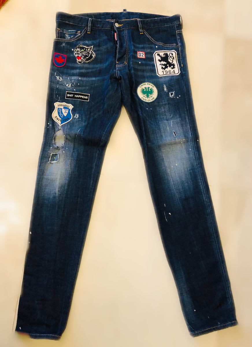 Dsquared2 Patch Cool Guy Denim jeans Sz 36 – Wopsters Closet