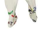Dolce & Gabbana Illustration Velour Footed Pants Sz 18-24 months