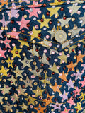 Gucci Star Denim Jacket Multicolored Crystals Exclusive Sz XL