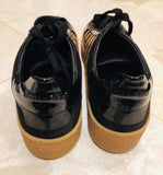 Dsquared2 Sequin Low Black/Gold Sneakers Sz 45/12