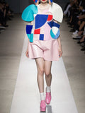 Junya Watanabe Comme des Garçons Orphic-Cubism Abstract Runway Sheer Top Sz XS