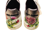 Dolce & Gabbana White Floral Sneakers Sz 12