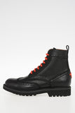Givenchy Wing Tip Black Leather Combat Boots Sz 12/45