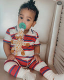 Gucci Red Striped Polo Shirt 18/24 Months