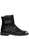 Giuseppe Zanotti Black Metal Toe Boots Sz 45