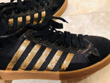 Dsquared2 Sequin Low Black/Gold Sneakers Sz 45/12