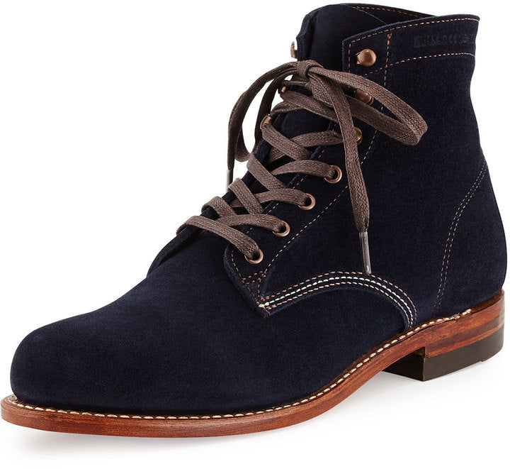 Wolverine 1000 Mile Suede Boots Navy Sz 12 – Wopsters Closet