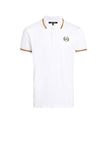 Roberto Cavalli White Snake Polo Shirt Sz XL
