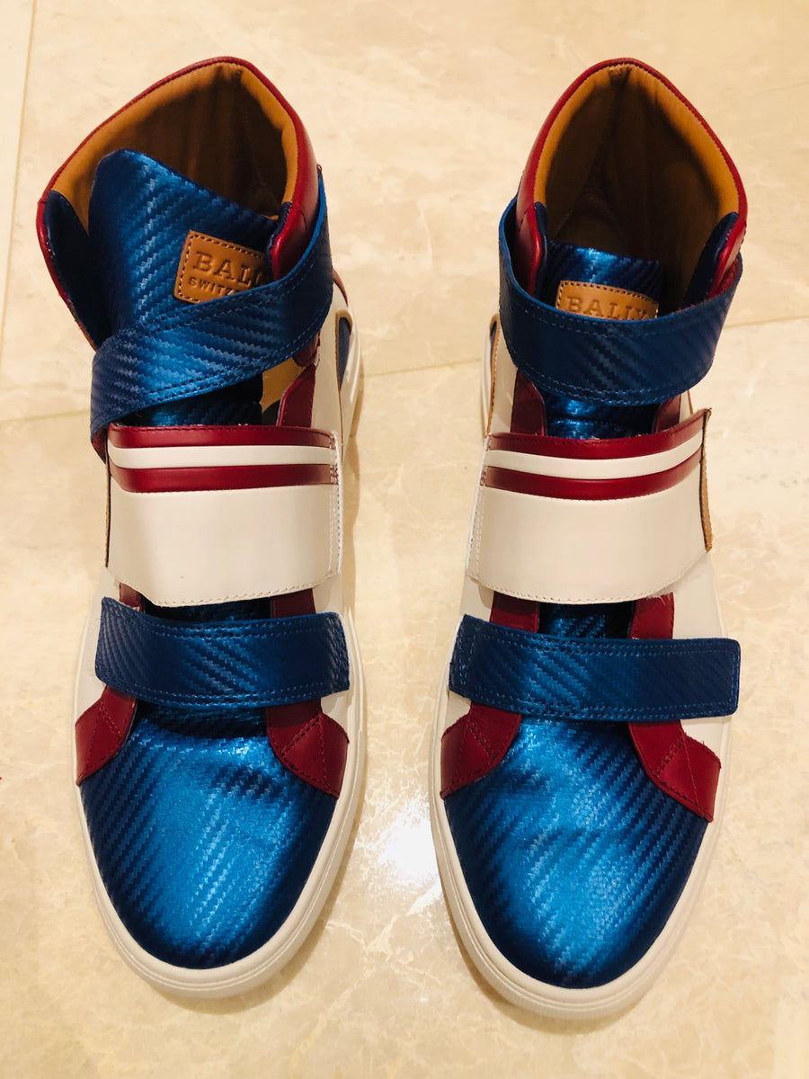 Bally Herick Leather High Top Sneakers Sz 12 Wopsters Closet