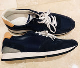 Louis Vuitton Mesh Suede Blue Sneakers Sz 12