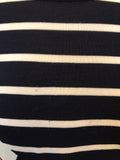 Neil Barrett SLIM-FIT STRIPED KNITTED T-SHIRT Sz XL
