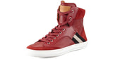Bally Oldani Red Leather High Top Sneakers Sz 11/12