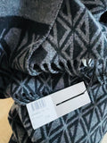 Christian Dior Logo Long Gray Scarf