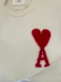 AMI Heart Wool Sweater Sz XL