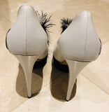 Charlotte Olympia Zelda Zebra Print Trompe L’oeil Pump Sz 38.