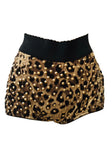 Dolce and Gabbana Satin Leopard Bra & Shorts Set SZ SM